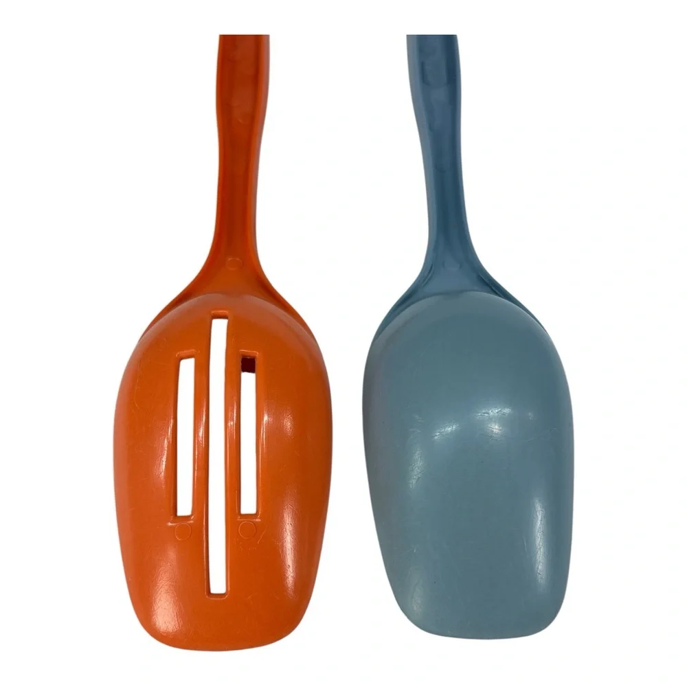 2 Vintage Foley Nylon/Plastic Cooking Kitchen Utensils Slotted & Basting Spoon